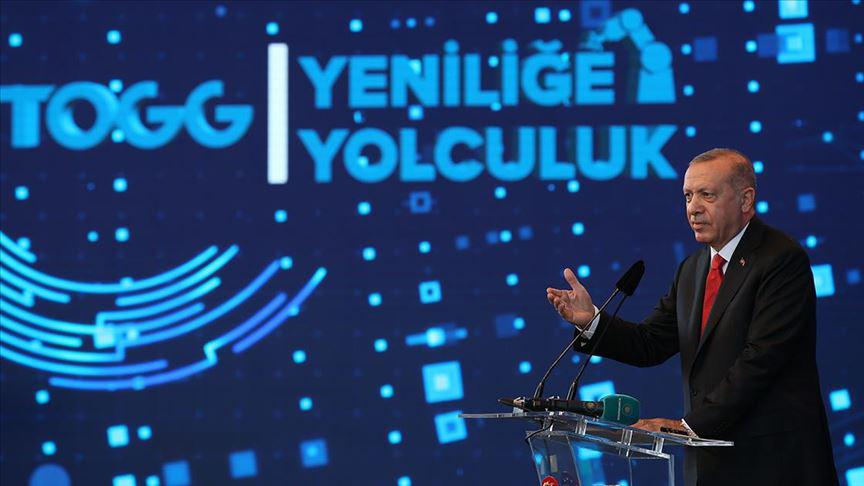 Cumhurbaşkanı Erdoğandan Türkiyenin Otomobili paylaşımı