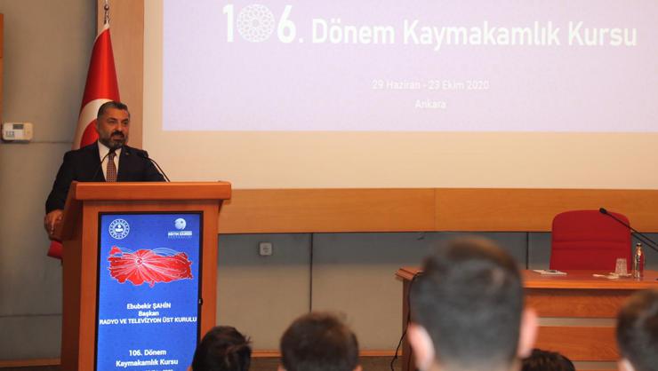 RTÜK Başkanı Şahin, tecrübelerini paylaştı