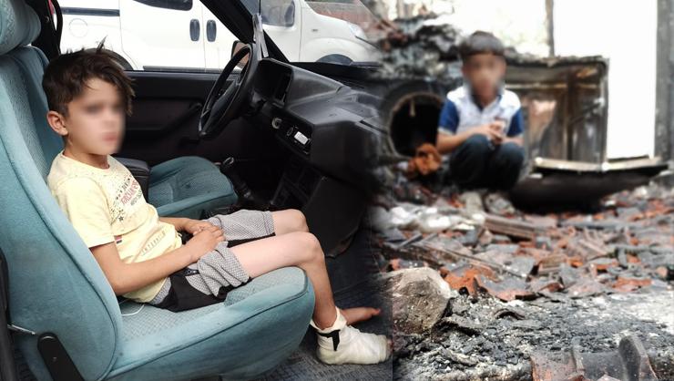 11 yaşındaki çocuk yanan evde ayağından zincirlenmiş halde bulundu