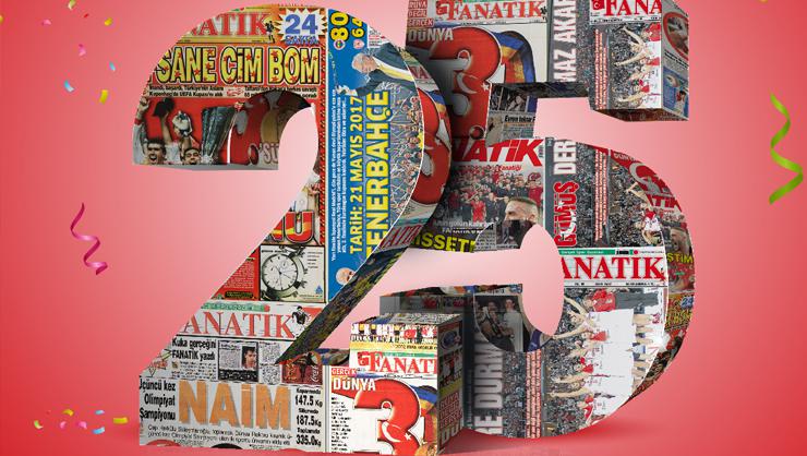 Fanatik 25. yıl özel gazetesi yarın tüm bayilerde ücretsiz!