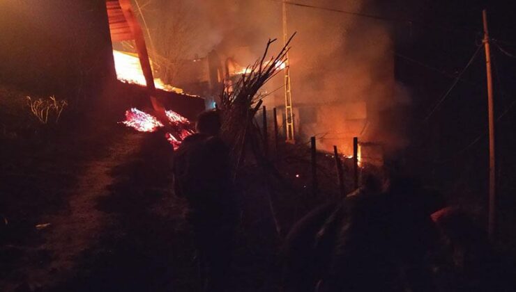 Trabzon Araklıda çıkan yangın 6 saatte kontrol altına alındı