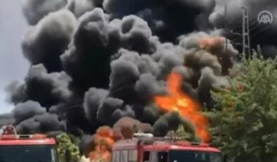 Son dakika… Gaziantepte depoda büyük yangın