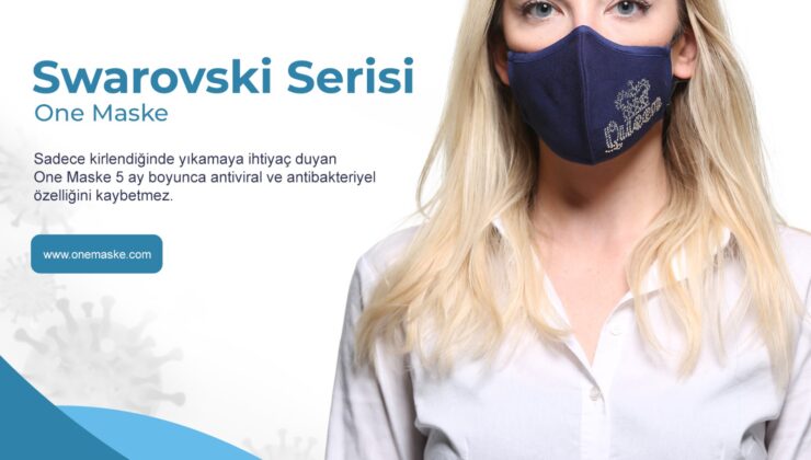%100 Organik Pamuk Kumaş – Antiviral Antibakteriyel Maske, One Maske!