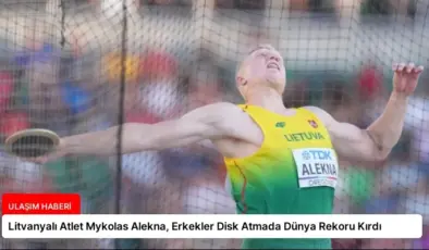 Litvanyalı Atlet Mykolas Alekna, Erkekler Disk Atmada Dünya Rekoru Kırdı