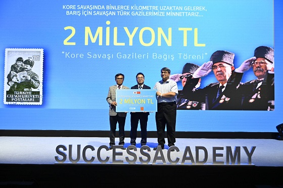 Kore merkezli şirket, Türkiye’deki 100 gazi torunu için 2 milyon TL’lik burs bağışı yaptı