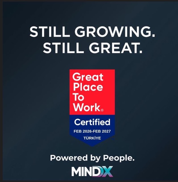 MindDX, İkinci Yıl Üst Üste Great Place to Work® Sertifikası Alarak İşveren Markasını Güçlendirdi