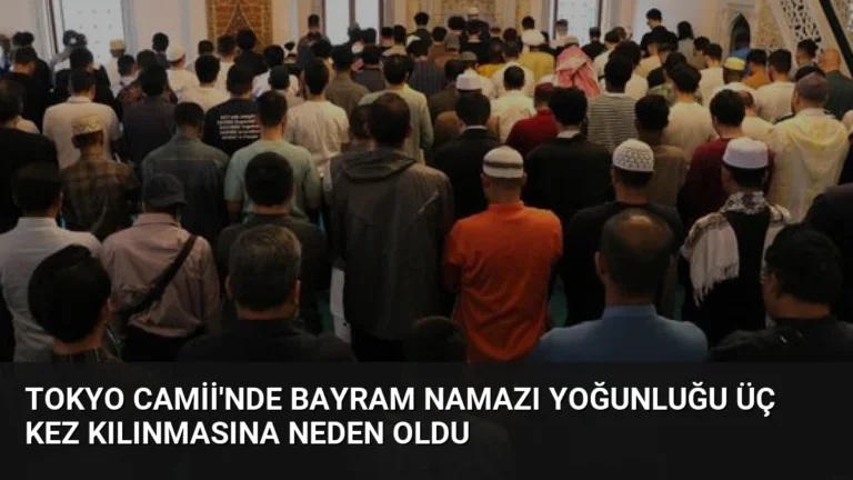Tokyo Camii’nde Bayram Namazı Yoğunluğu Üç Kez Kılınmasına Neden Oldu