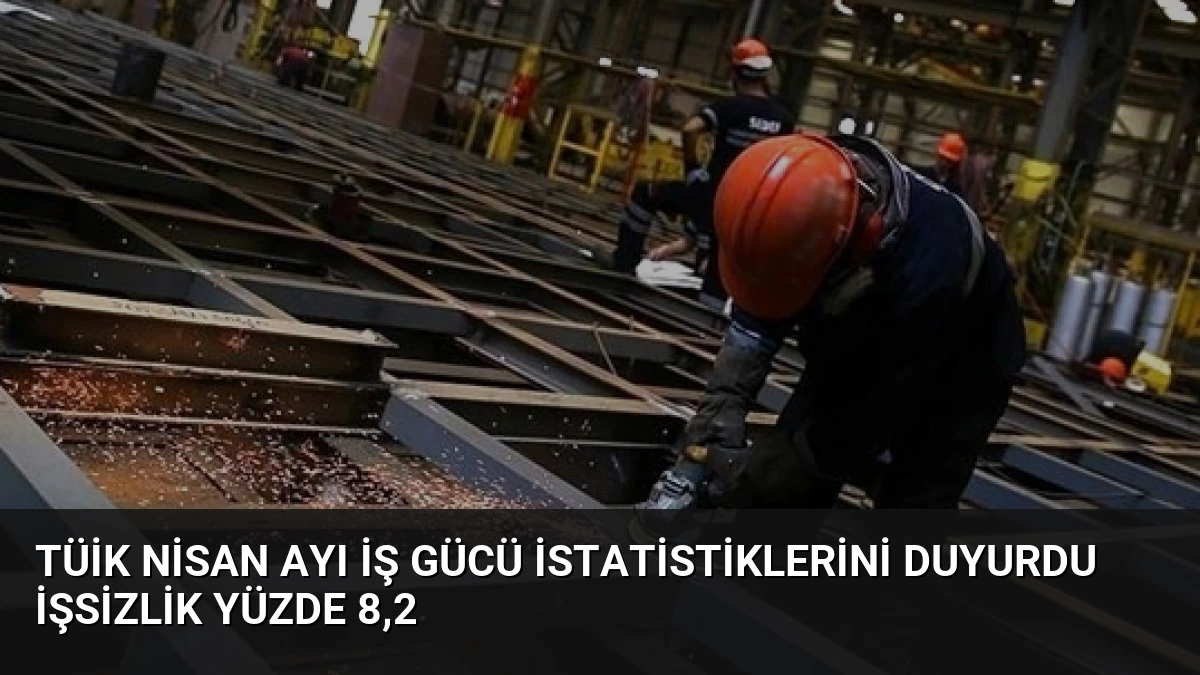 TÜİK Nisan Ayı İş Gücü İstatistiklerini Duyurdu İşsizlik Yüzde 8,2
