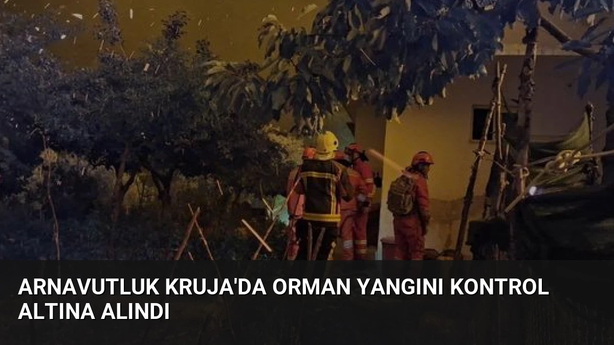 Arnavutluk Kruja’da Orman Yangını Kontrol Altına Alındı
