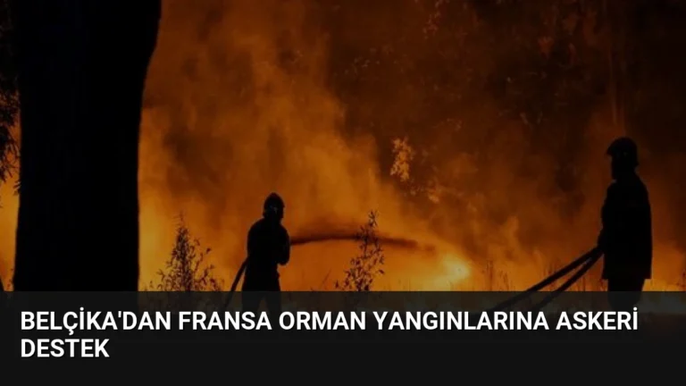 Belçika’dan Fransa Orman Yangınlarına Askeri Destek
