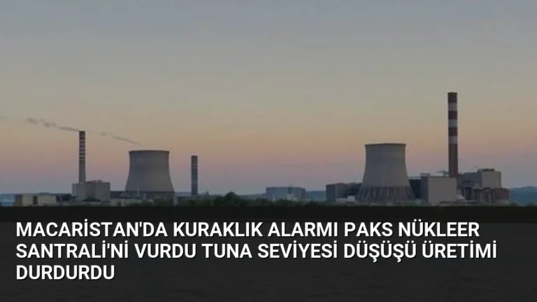 Macaristan’da Kuraklık Alarmı Paks Nükleer Santrali’ni Vurdu Tuna Seviyesi Düşüşü Üretimi Durdurdu